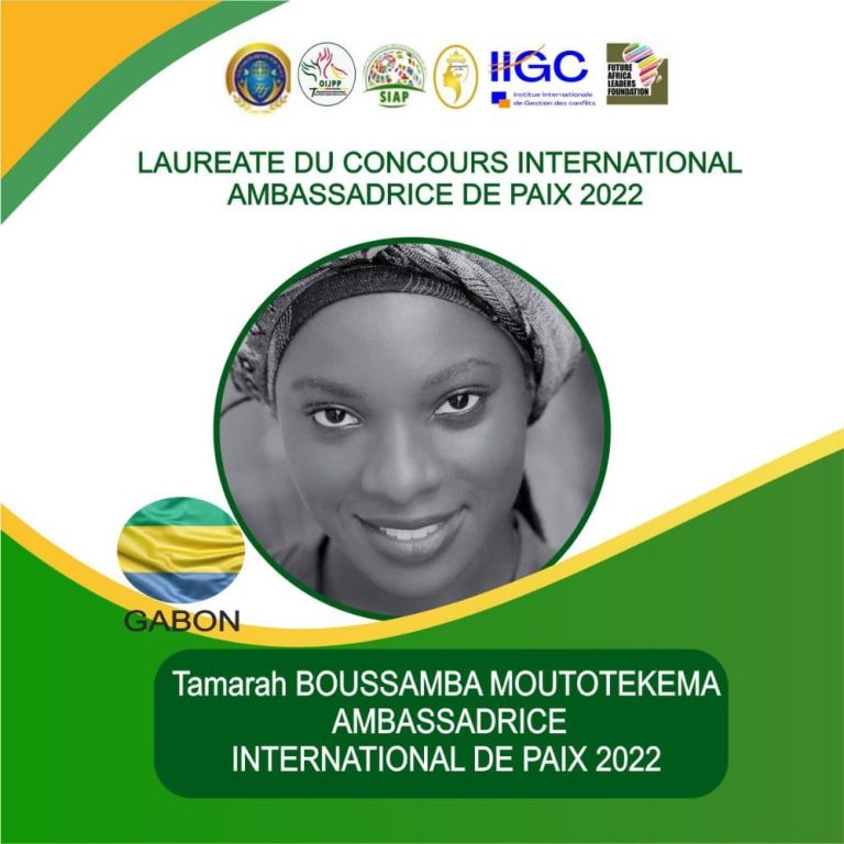 DÉSORMAIS LE MONDE DISPOSE D’UNE AMBASSADRICE INTERNATIONALE DE PAIX